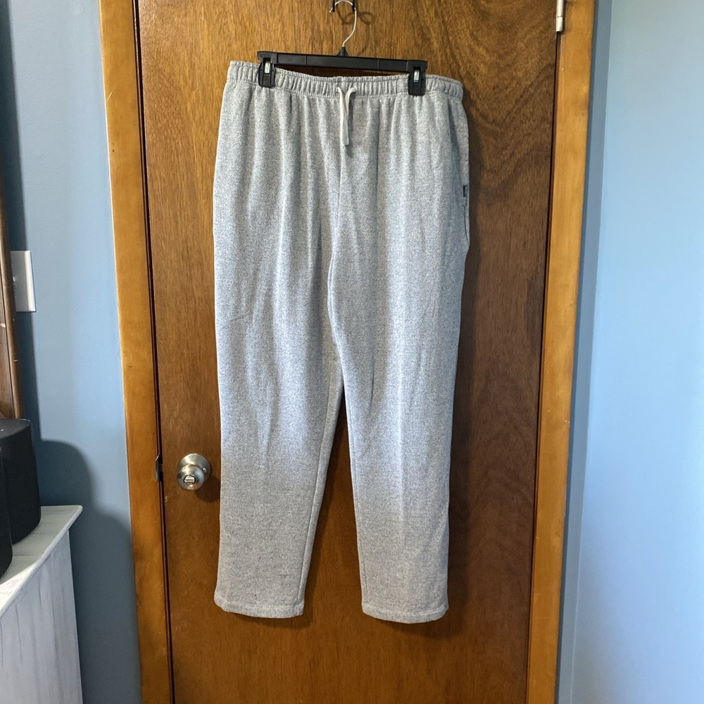 Eddie Bauer Men's Pull-on Lounge Pants With Pockets Heather Grey Sz XL